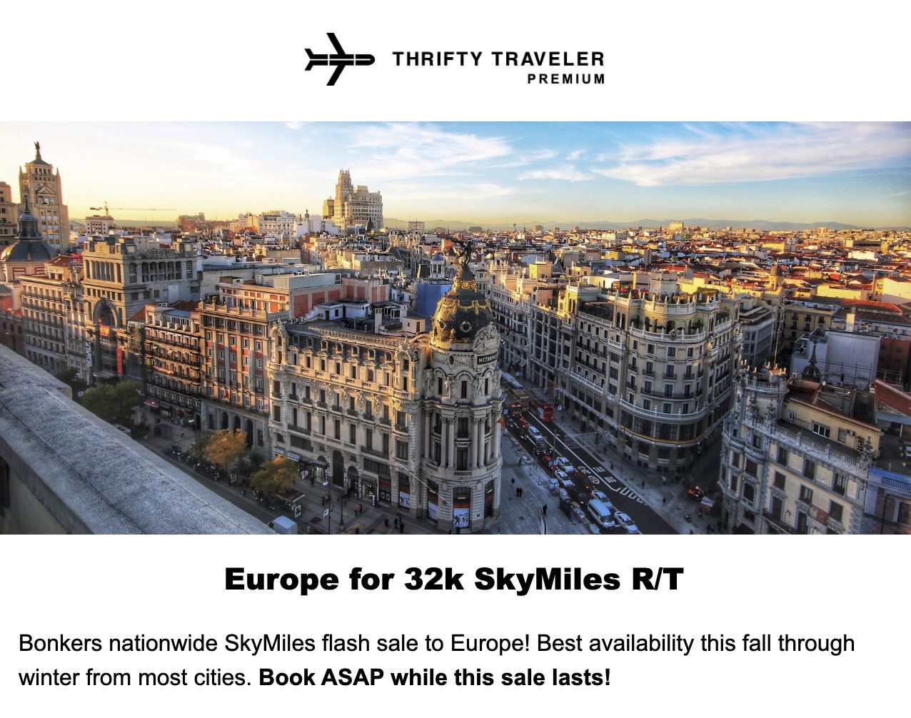 SkyMiles to Europe