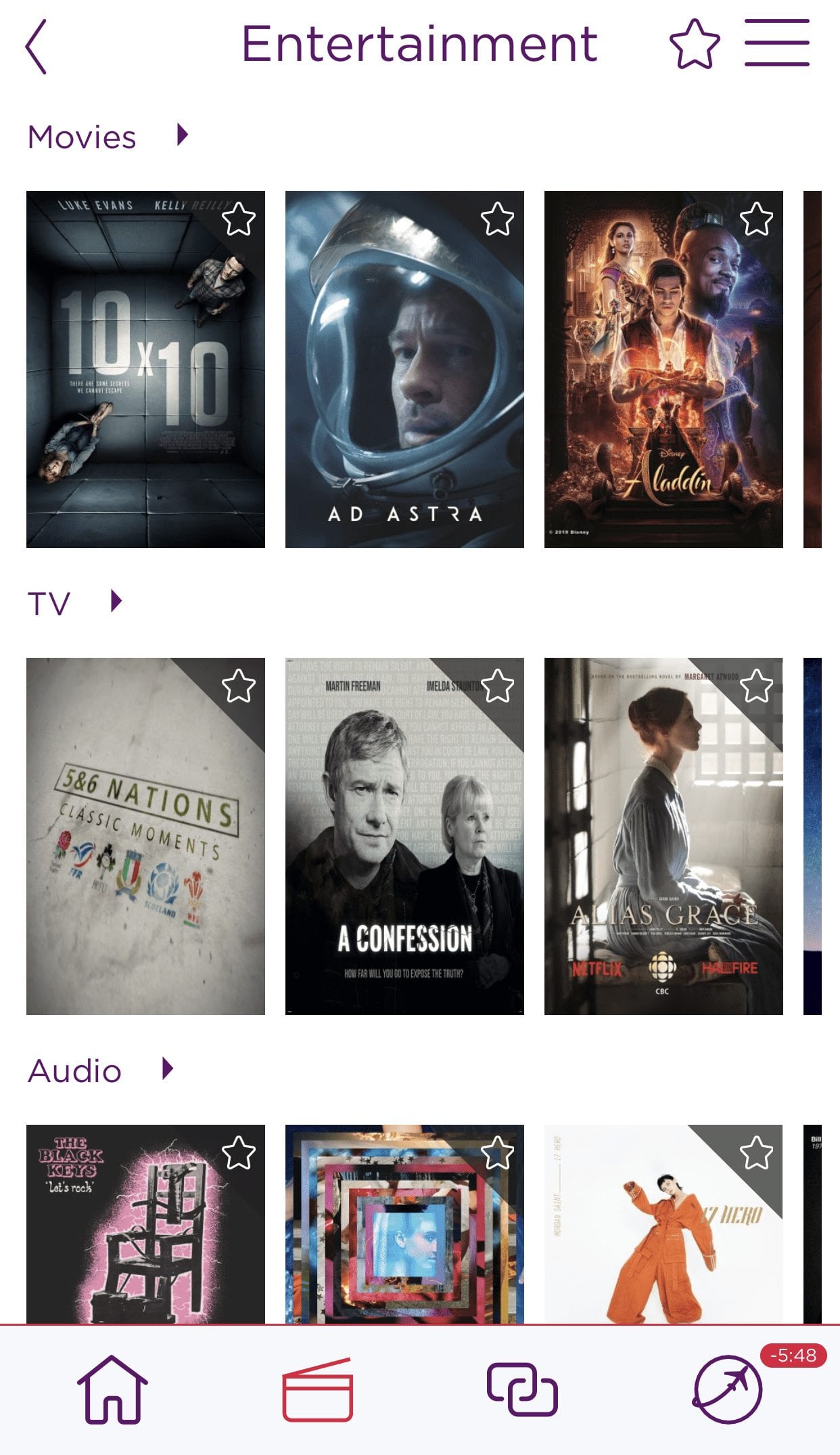 virgin atlanitc upper class in flight entertainment