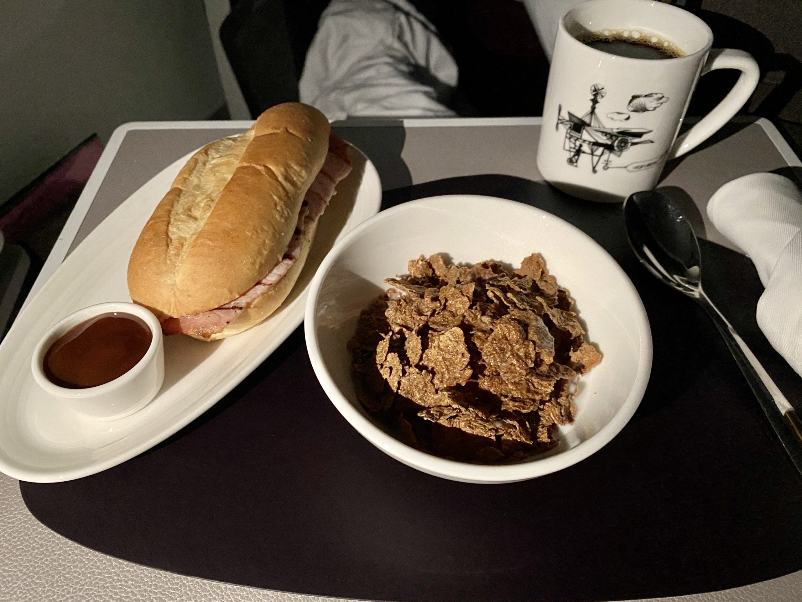 virgin atlantic upper class breakfast