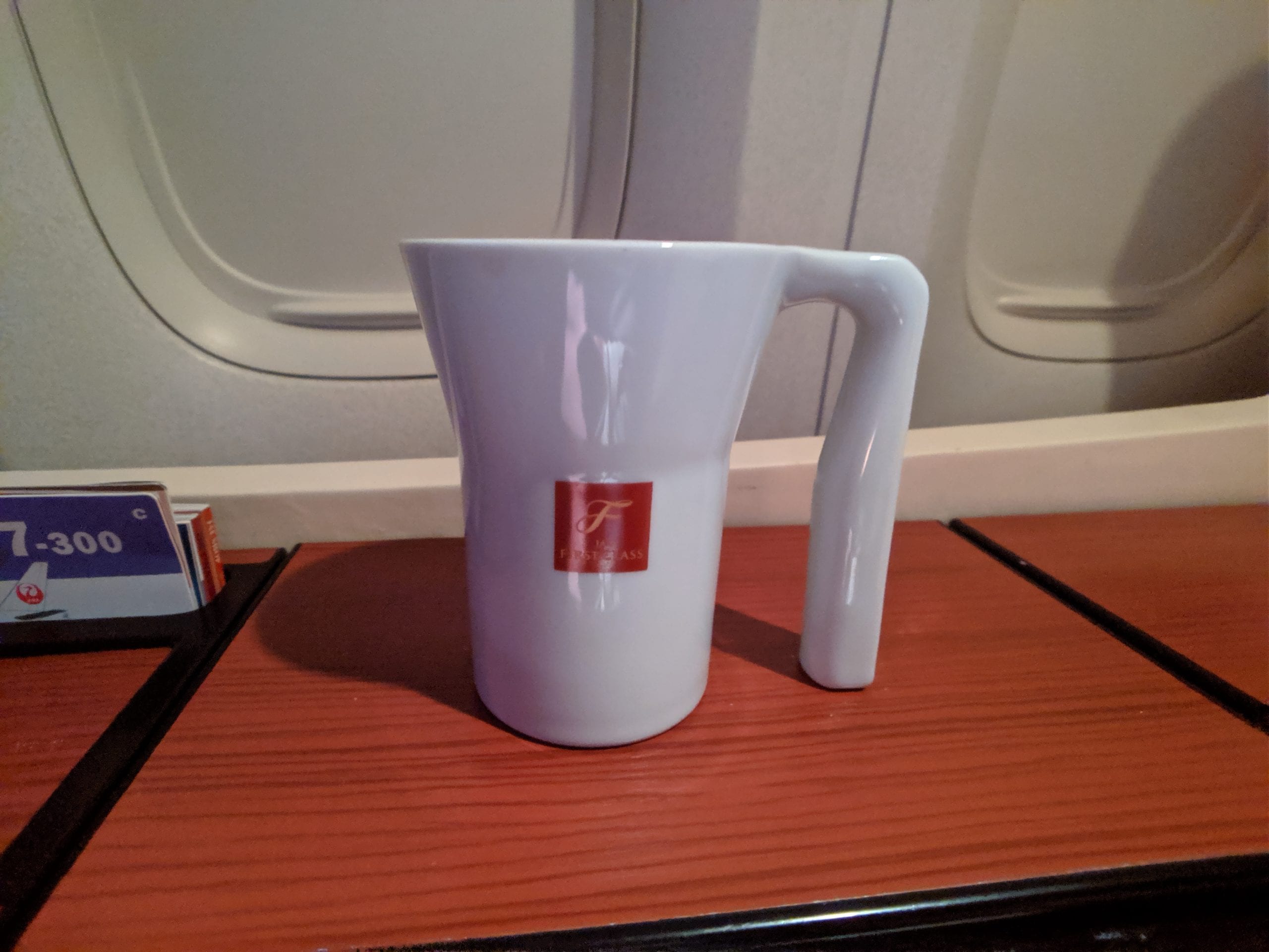 japan airlines coffee mug