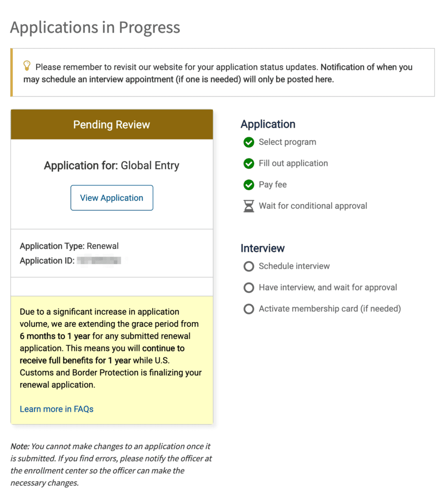 global entry renewal
