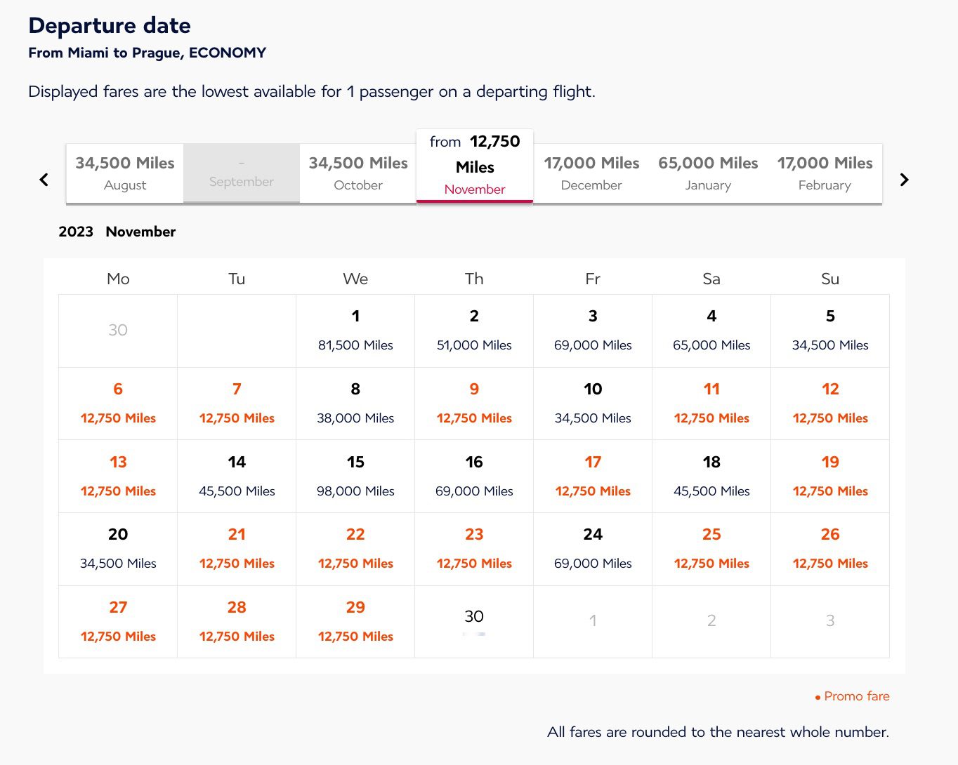 miami to prague flying blue