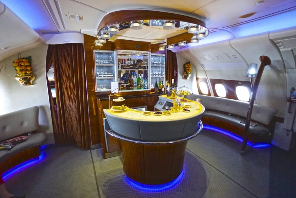 Flight Review: Emirates First Class A380 Los Angeles to Dubai 70 Emirates First Class bar
