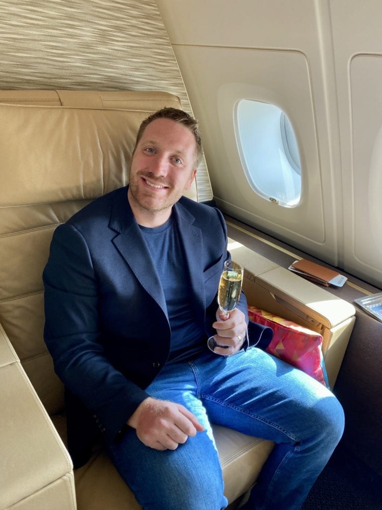 etihad first class champagne