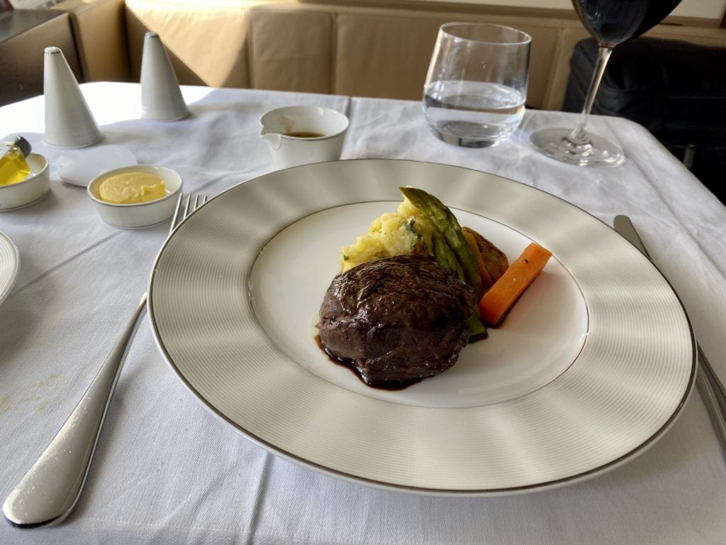 etihad first class main course