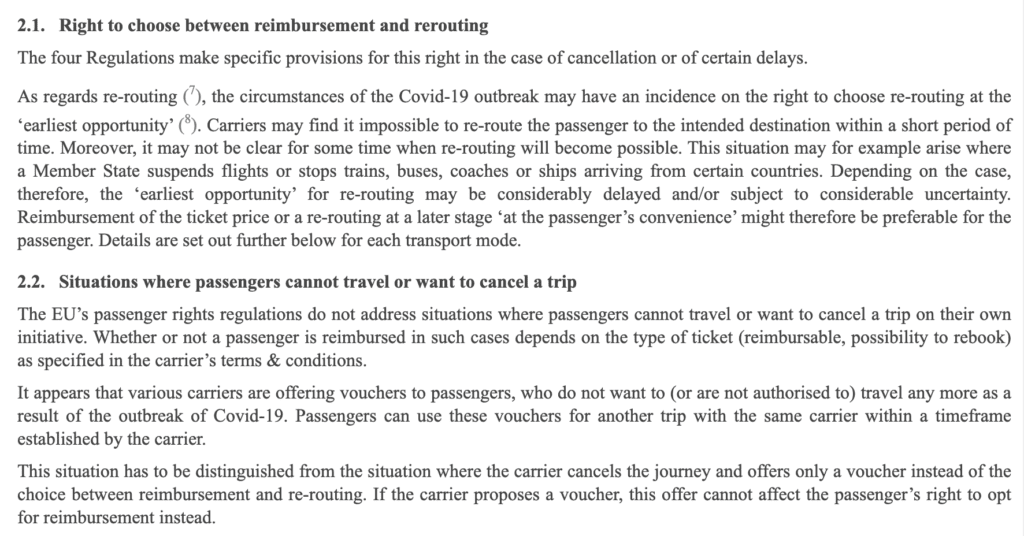 Getting a Refund: Which Regulations Apply to Your Flight? 1 Text, letter