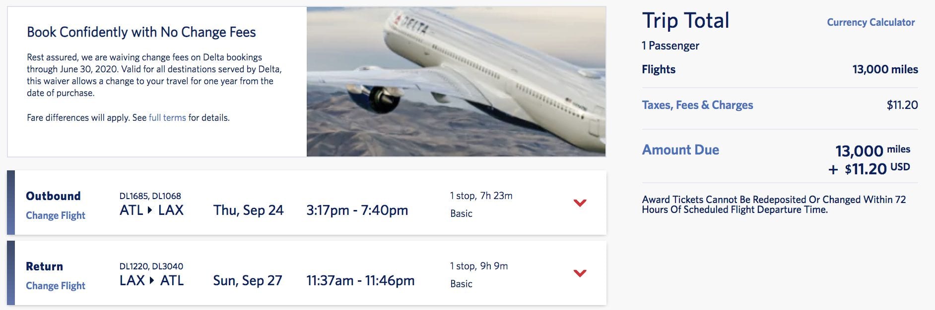 domestic skymiles deal