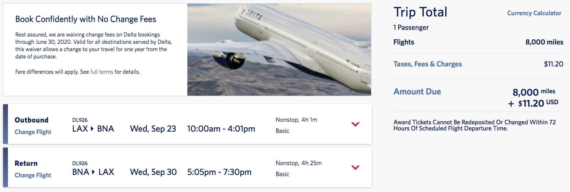 domestic skymiles deal