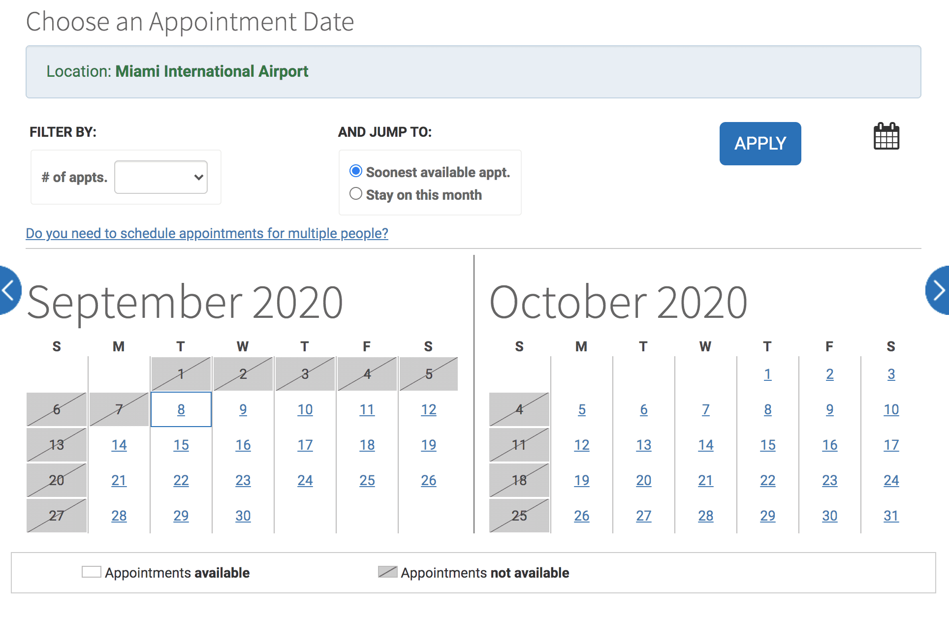 global entry interview schedule