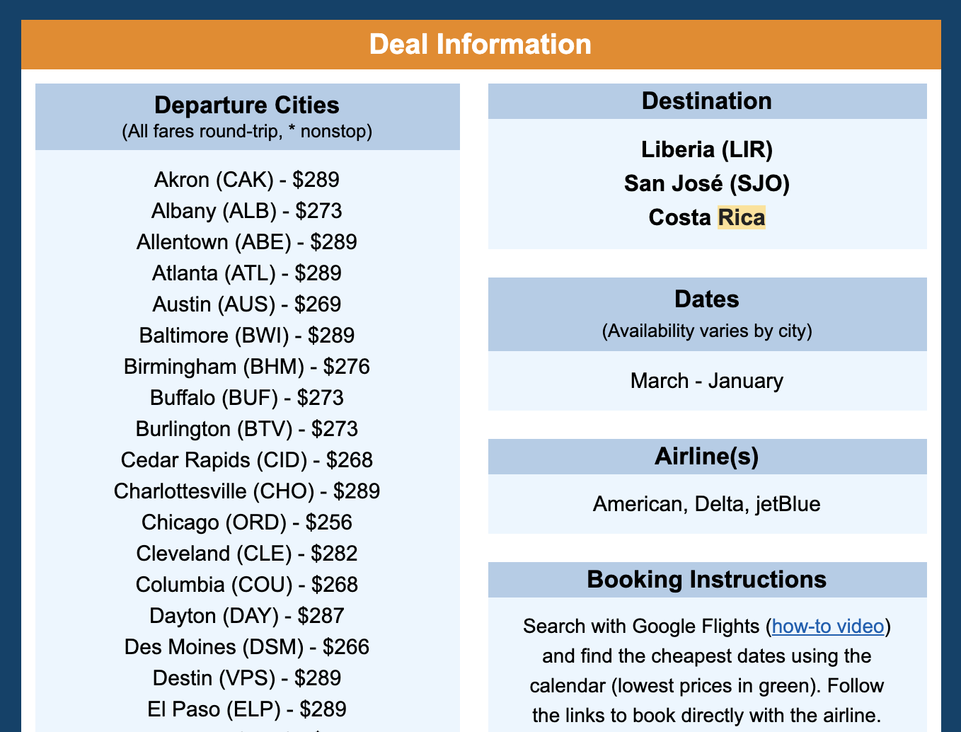 cheap flights to costa rica 