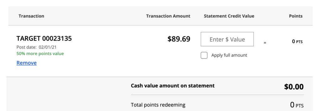 chase pay yourself back target