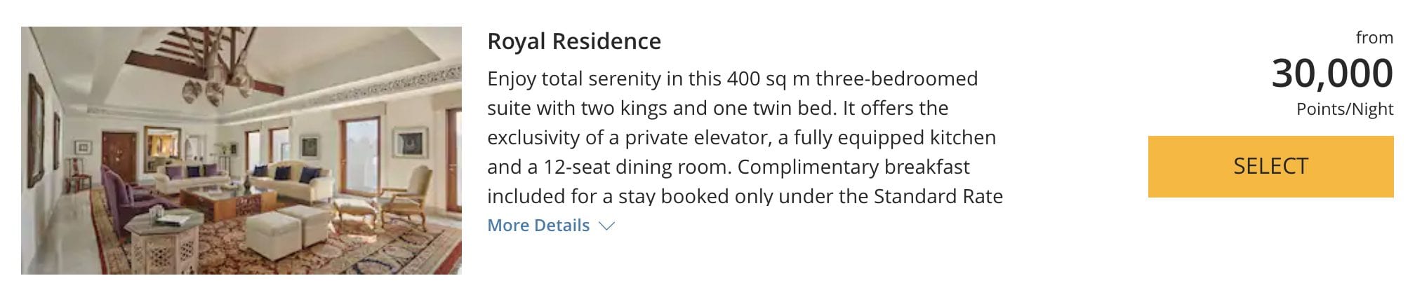 royal residence pricing: park hyatt zanzibar