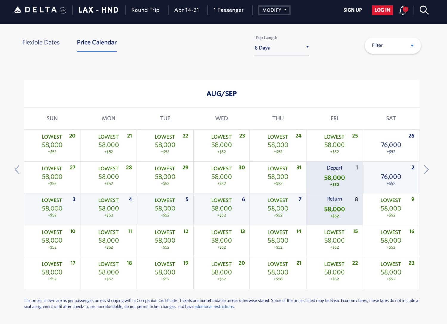 la to tokyo skymiles
