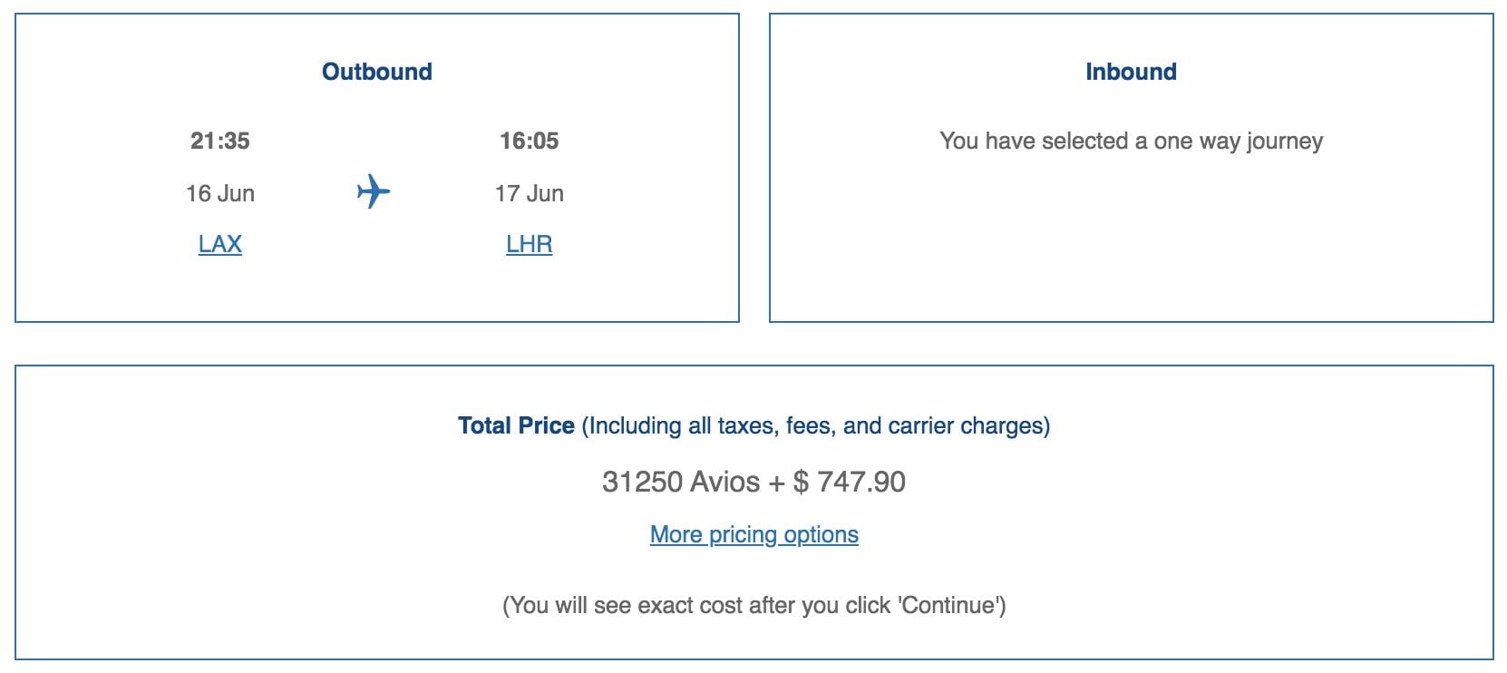 British airways avios discount