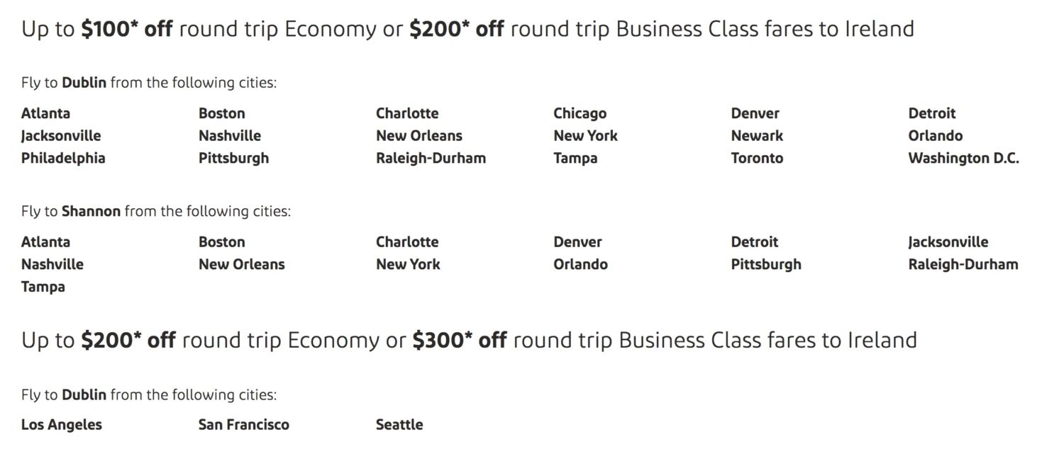 black friday travel deals aer lingus