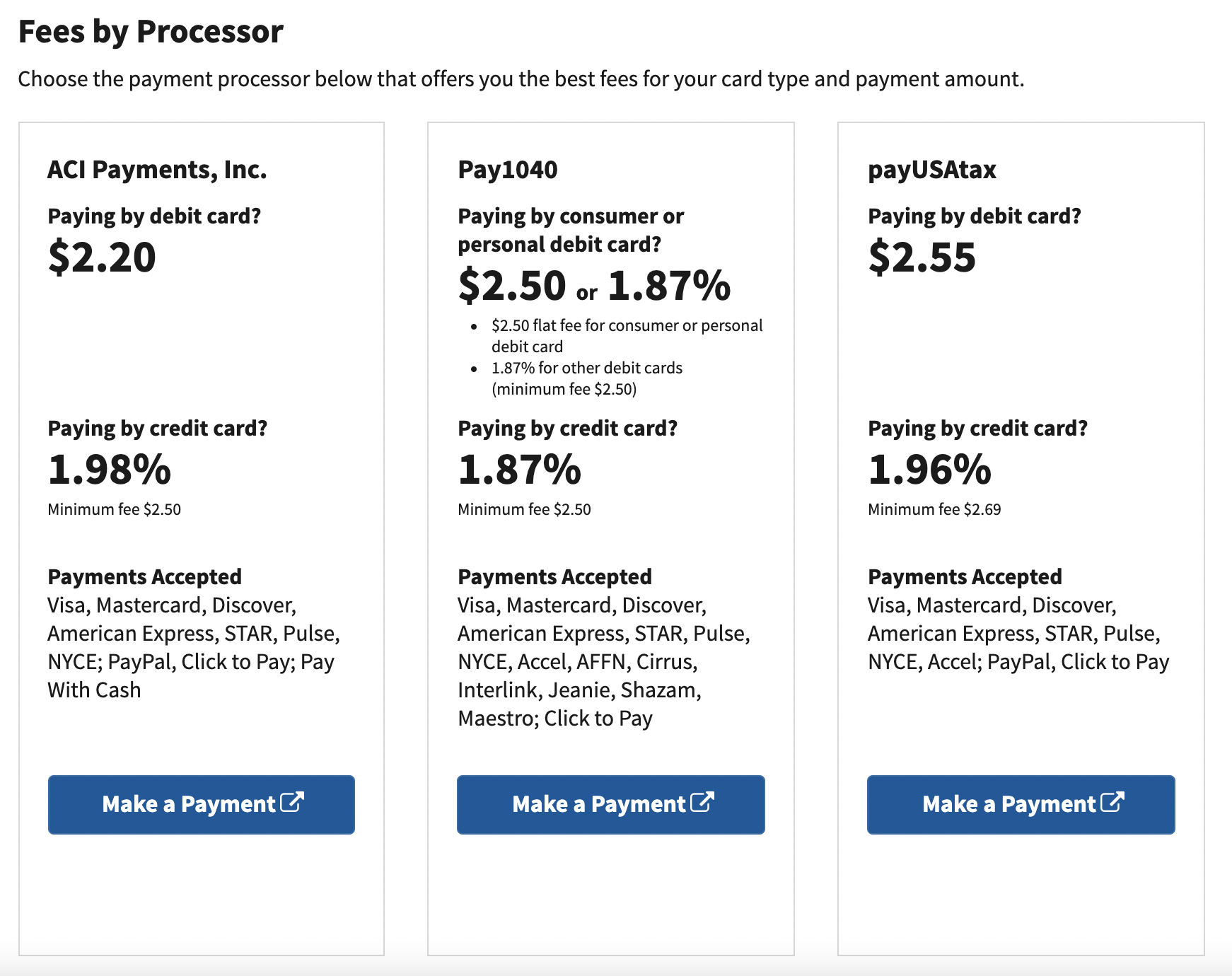 taxes with a credit card