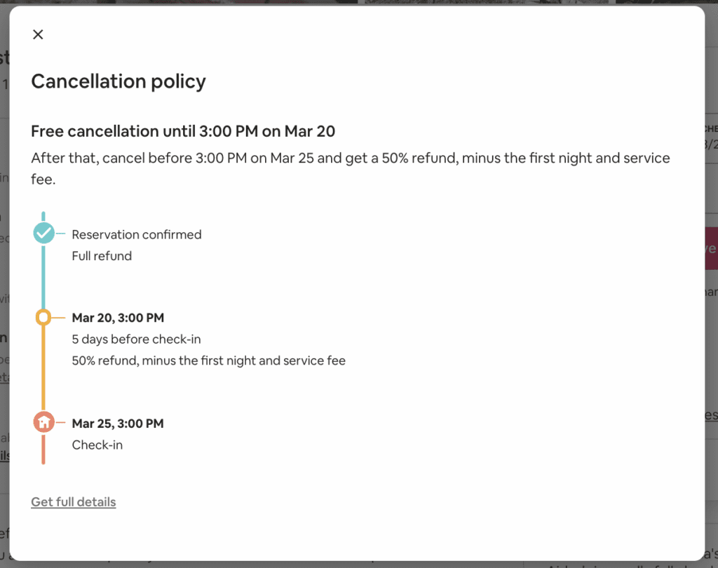 airbnb cancellation policy
