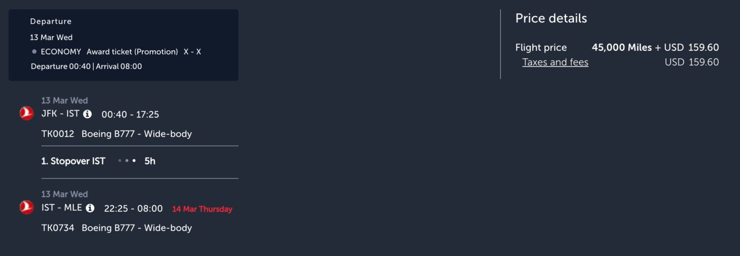 turkish airlines economy