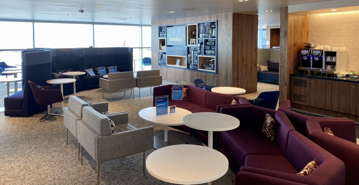 Amex Platinum Card 175K Offer: Use CardMatch to See if You're Eligible! 2 couches and armchairs in an airport lounge