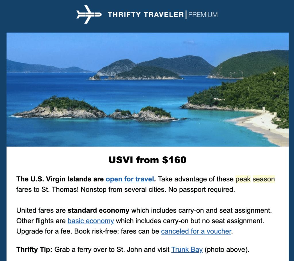 cheap flights to the us virgin islands