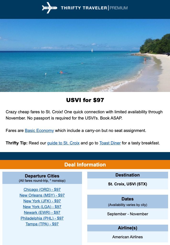 premium deal tropical