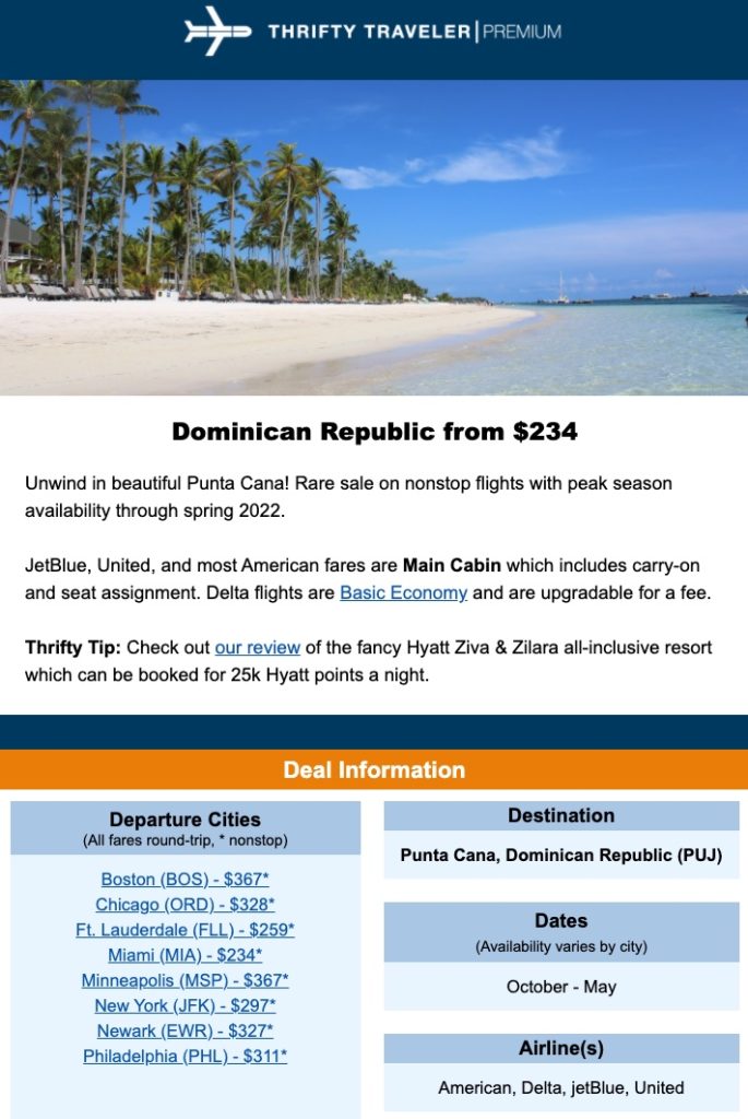 premium deal tropical