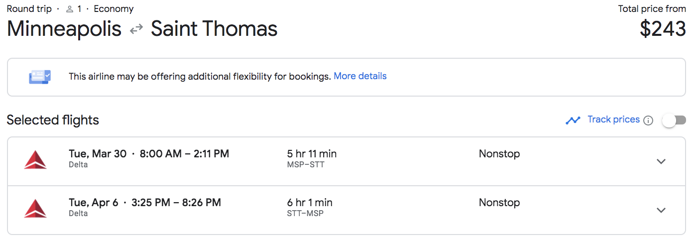 thrifty traveler premium us virgin islands