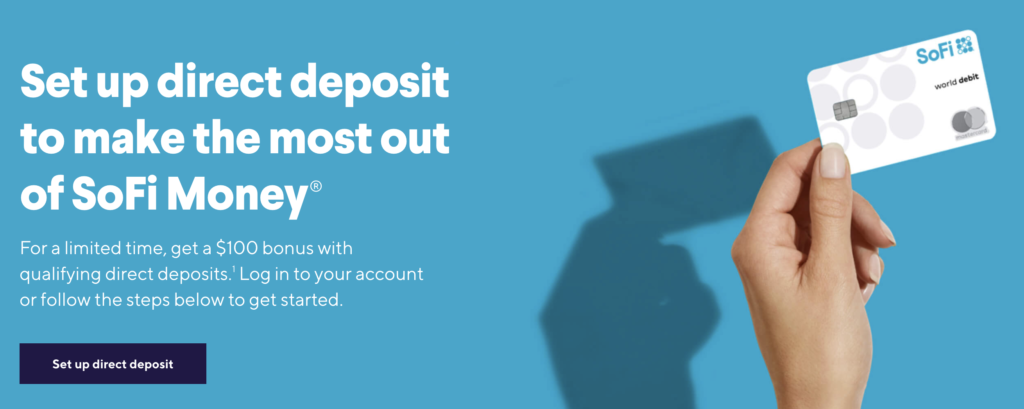 sofi money direct deposit