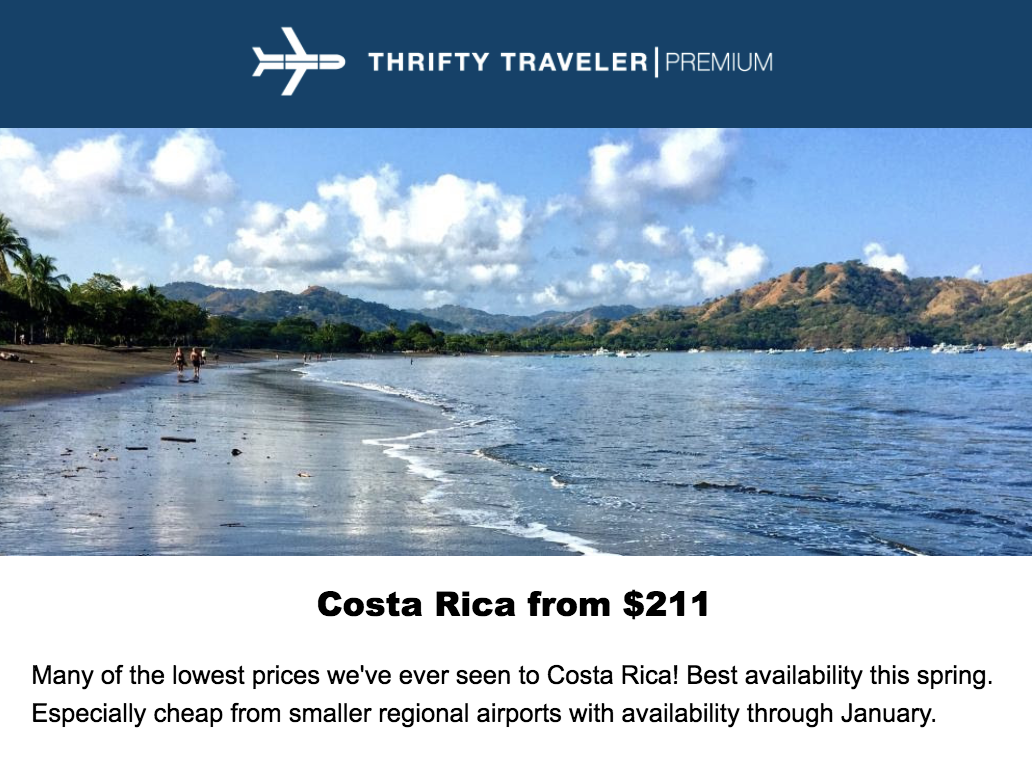thrifty traveler premium deal