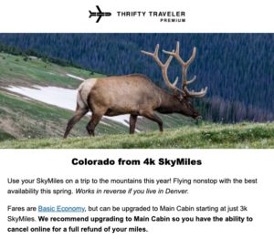 delta skymiles deal to denver