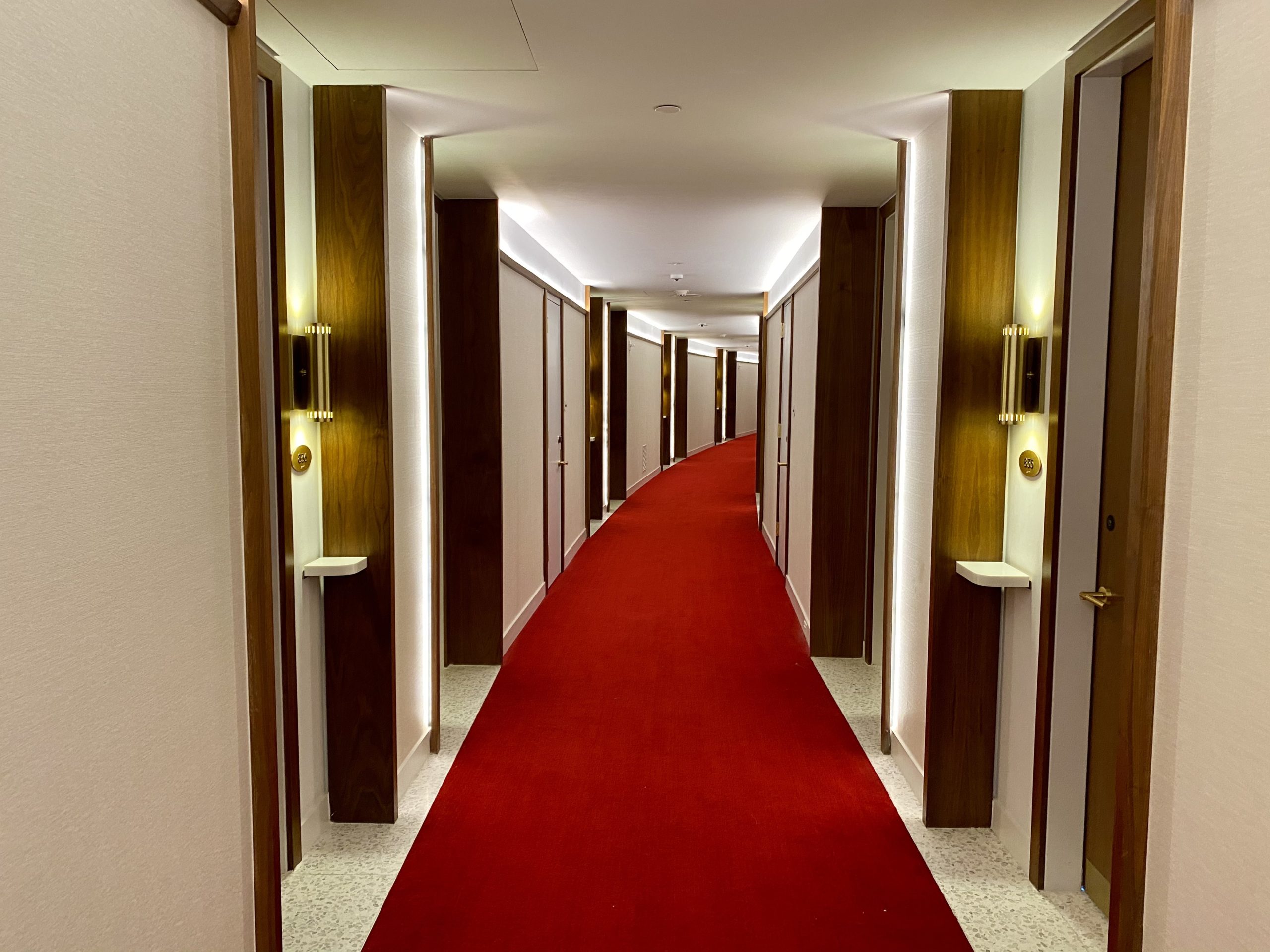 twa hotel hallway