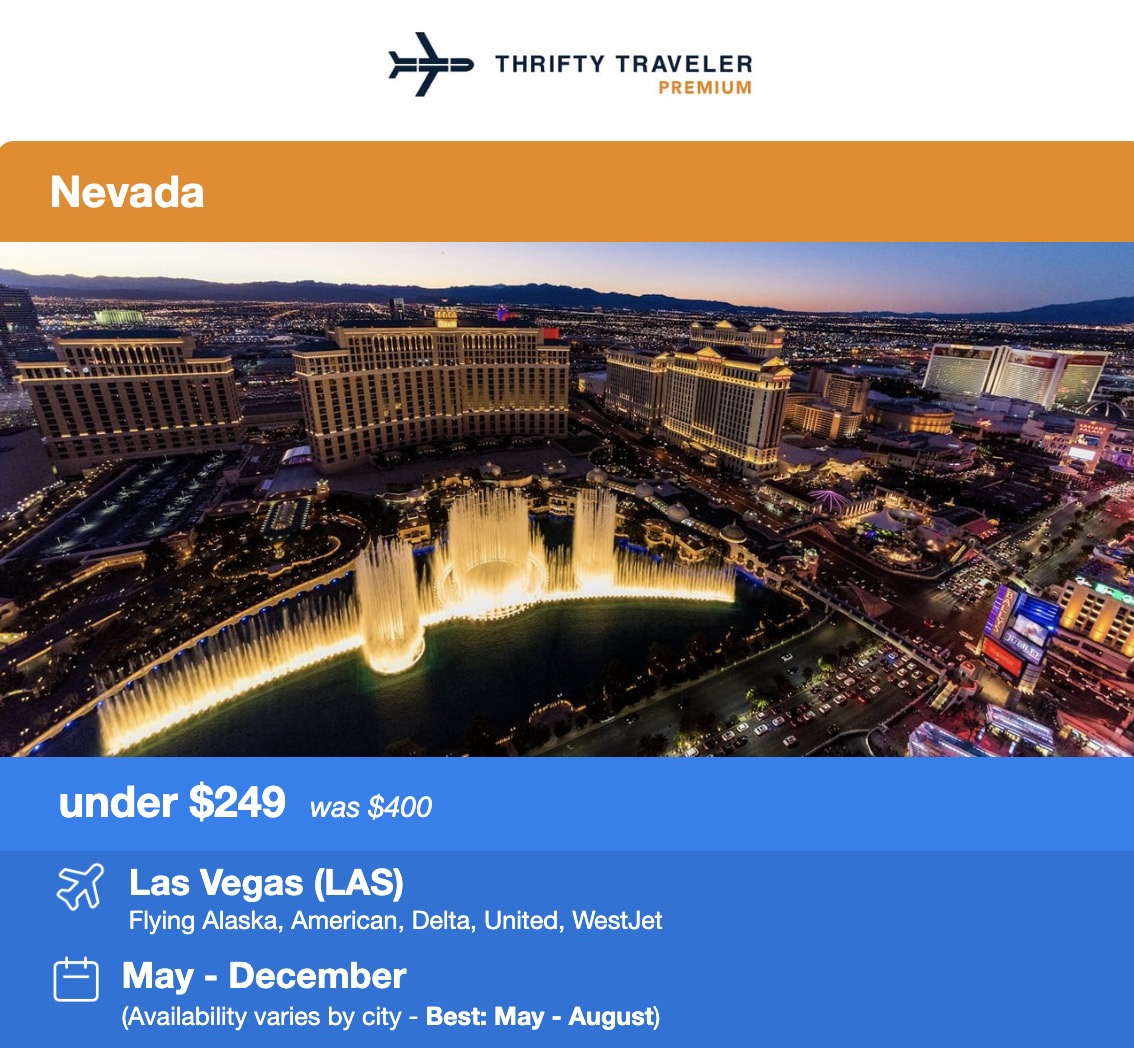 Las Vegas flight deal