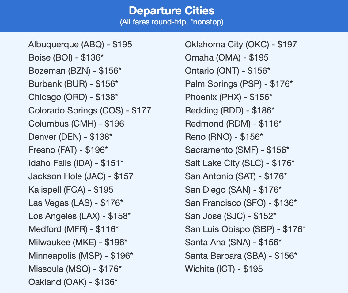 Seattle flight deal