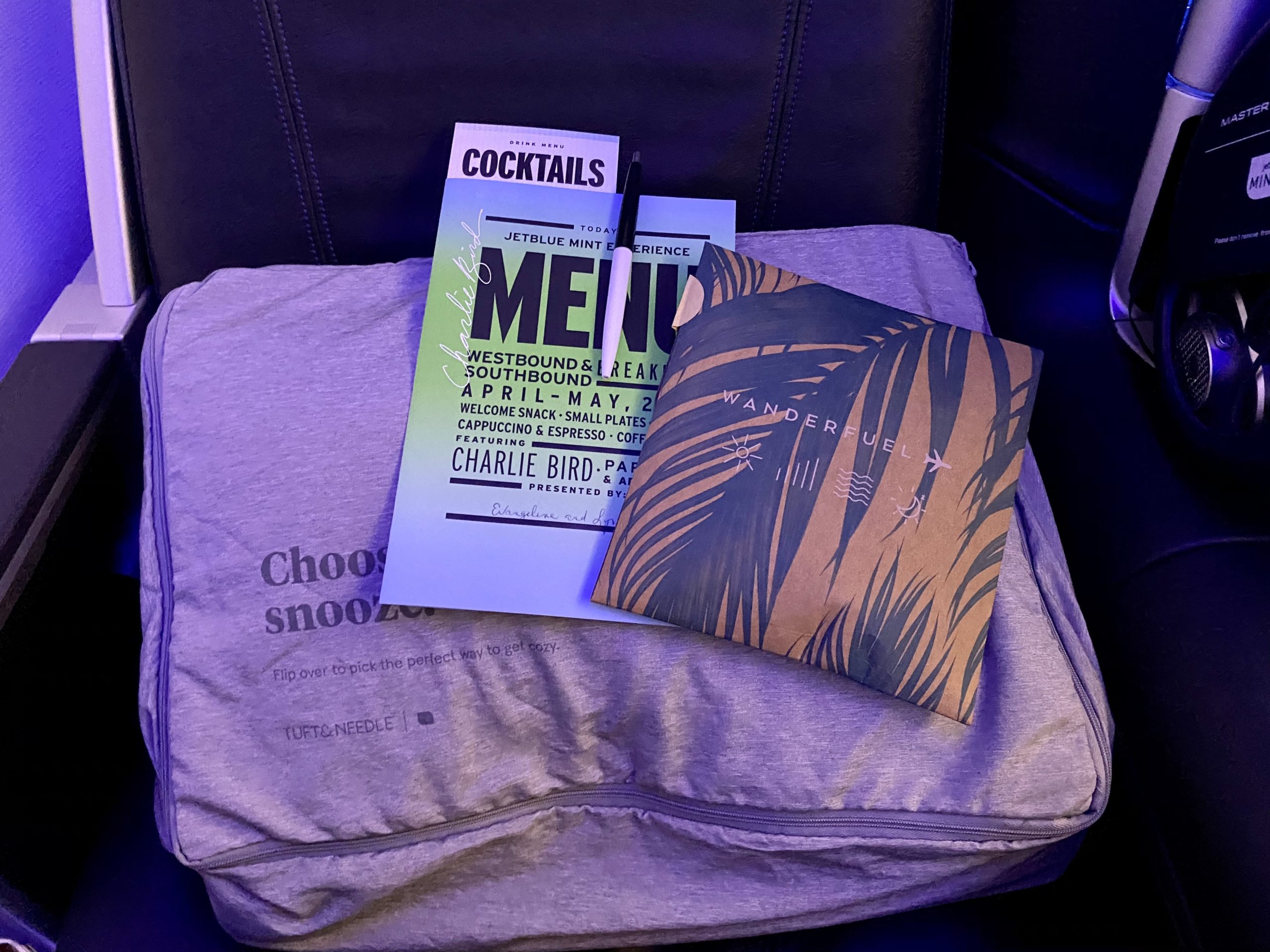 jetblue mint amenities