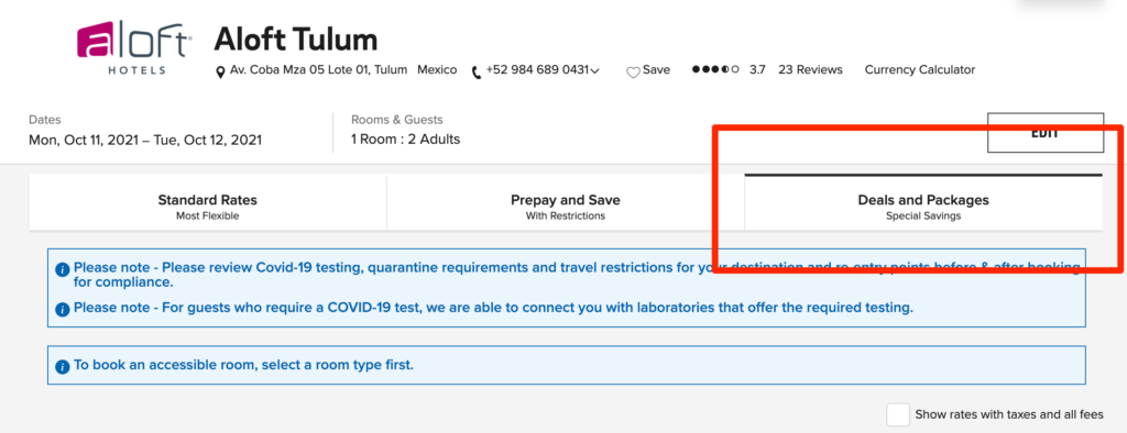 Marriott Aloft Tulum