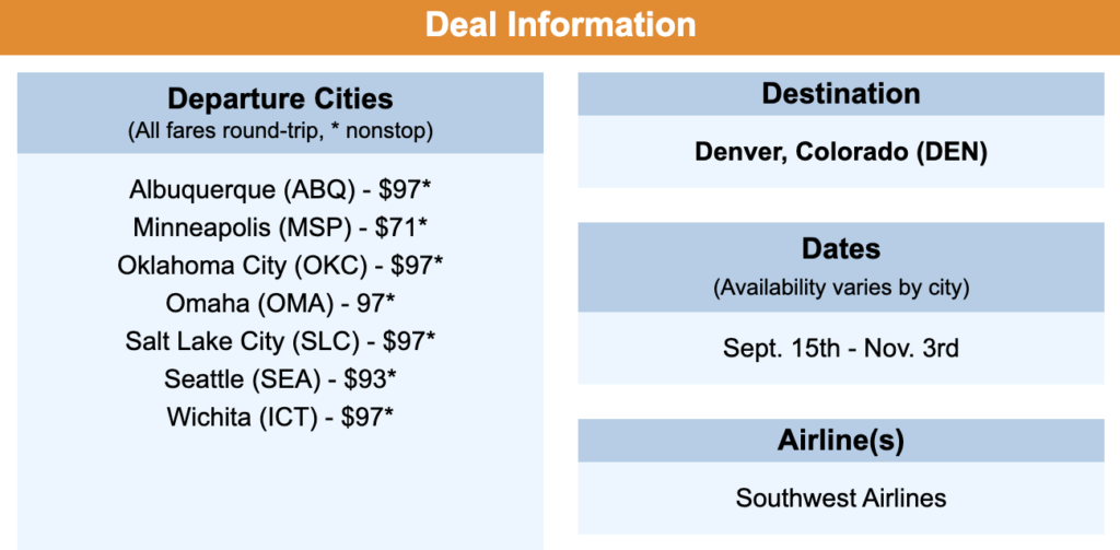 premium deal denver