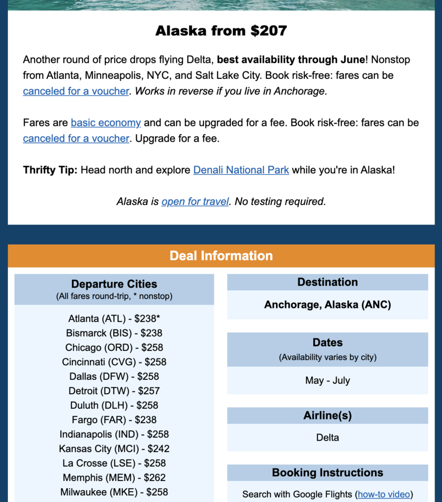 Premium Flight Deal to Alaska