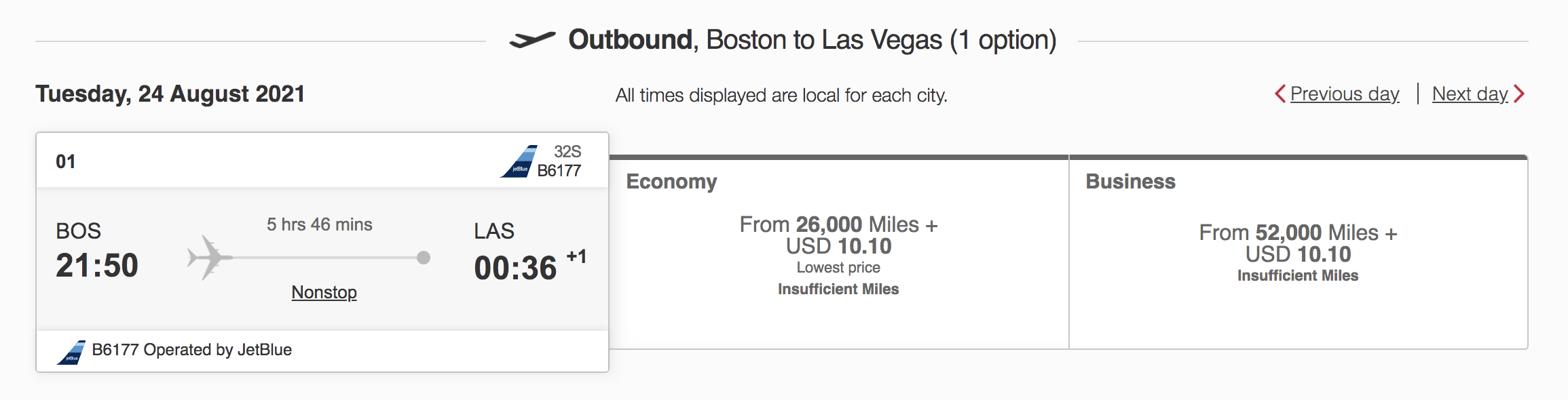 jetblue mint emirates