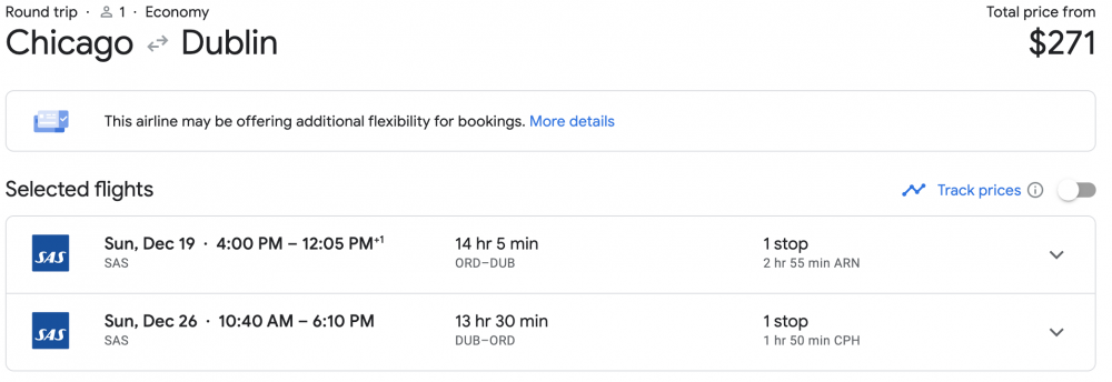 Cheap Flights to Europe: Chicago to Dublin