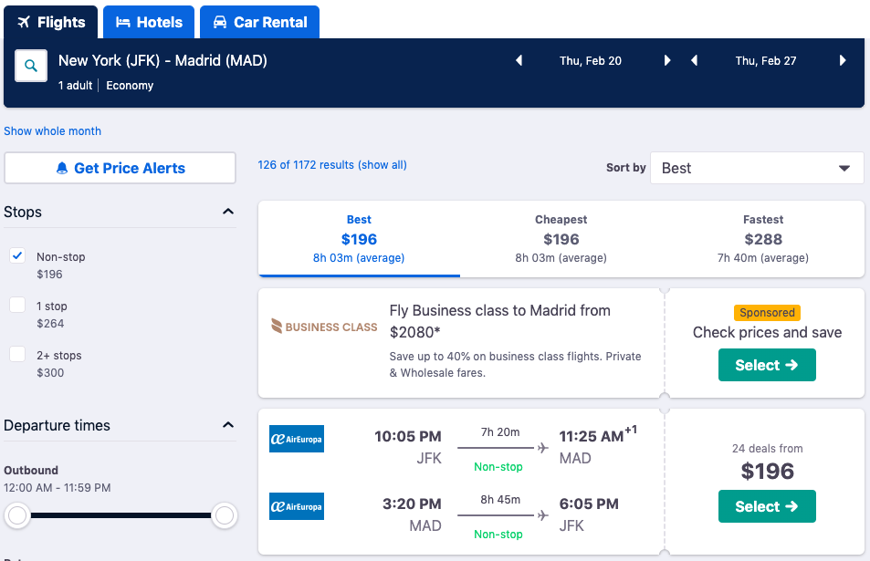 Cheap Flights to Spain