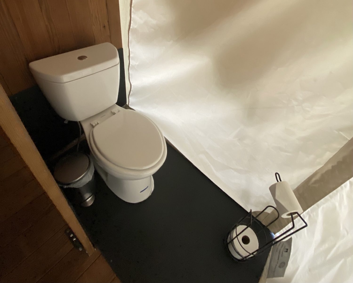 Under Canvas restroom