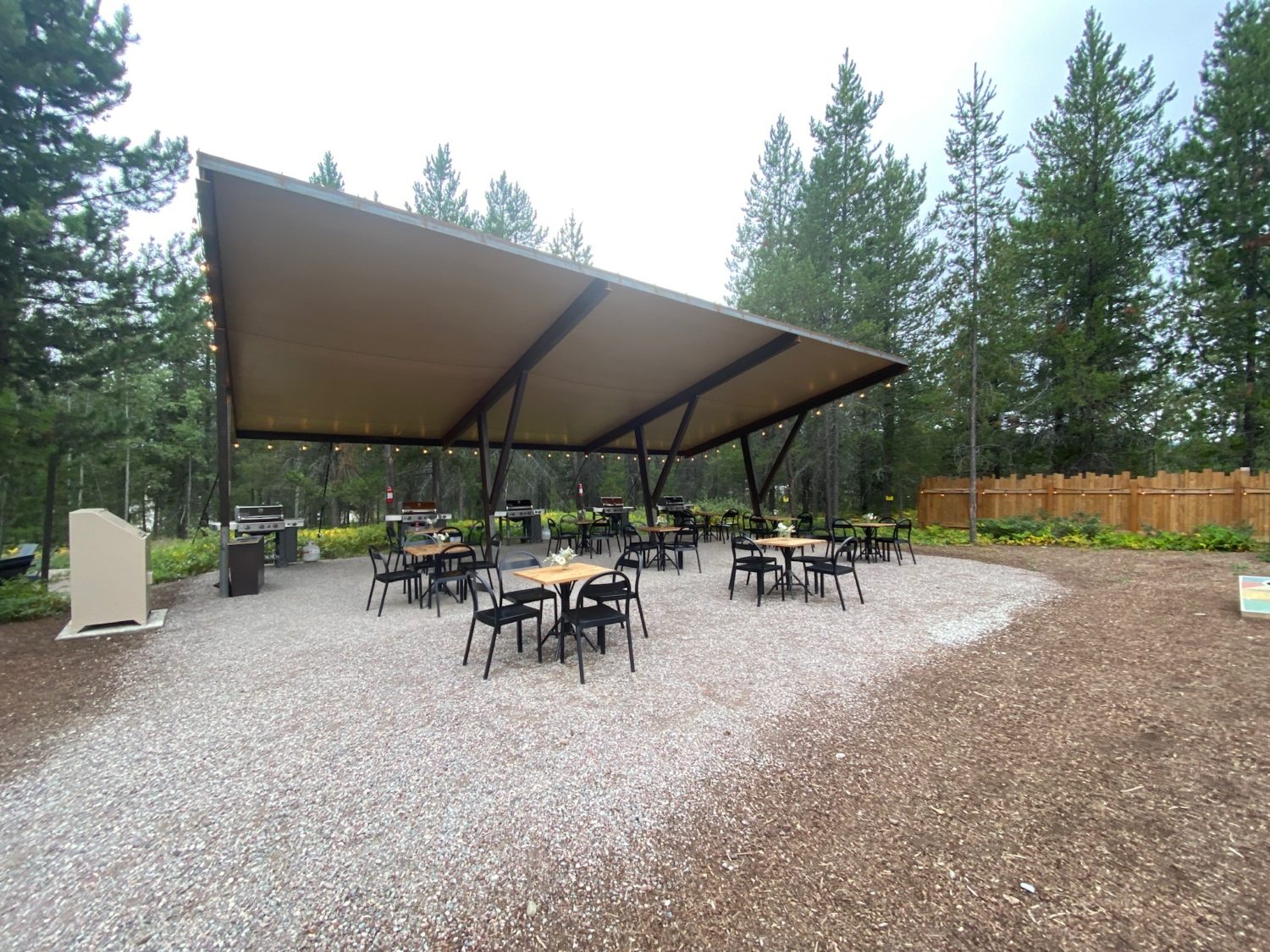 Under Canvas seating