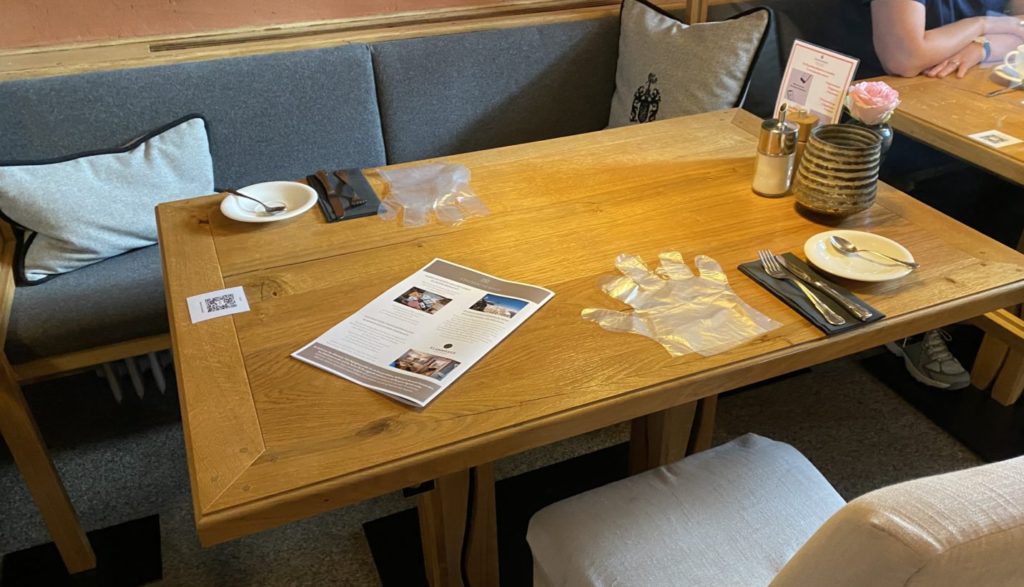 Restaurant table in Germany