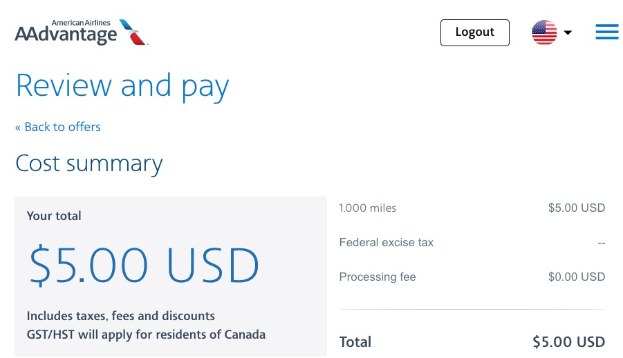 AAdvantage Miles Transfer