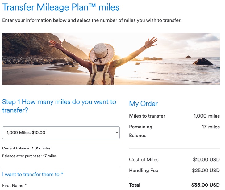 Alaska Transfer Miles