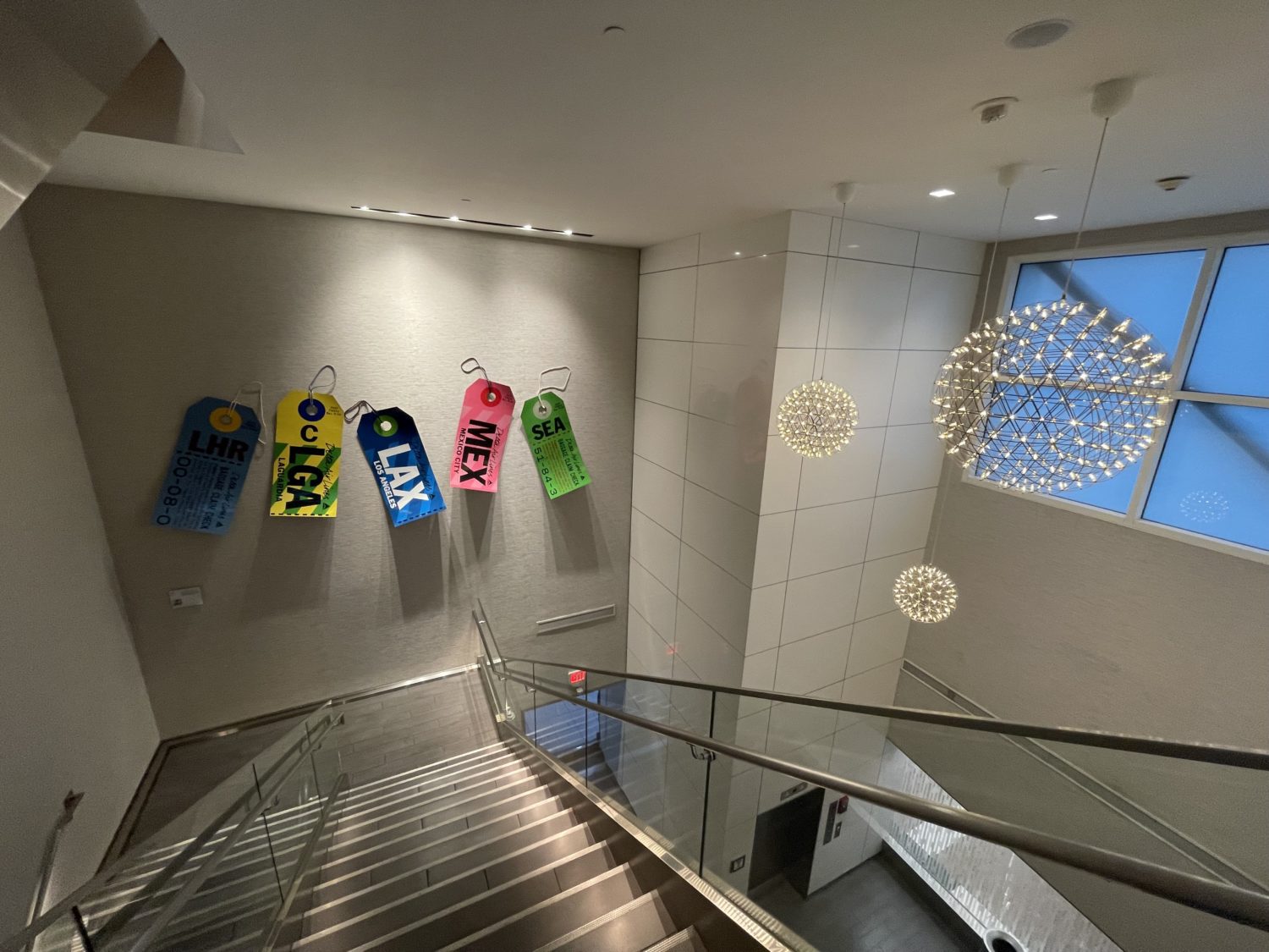 Atlanta Delta Sky Club staircase