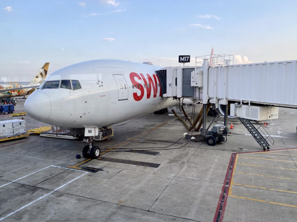swiss business class boarding