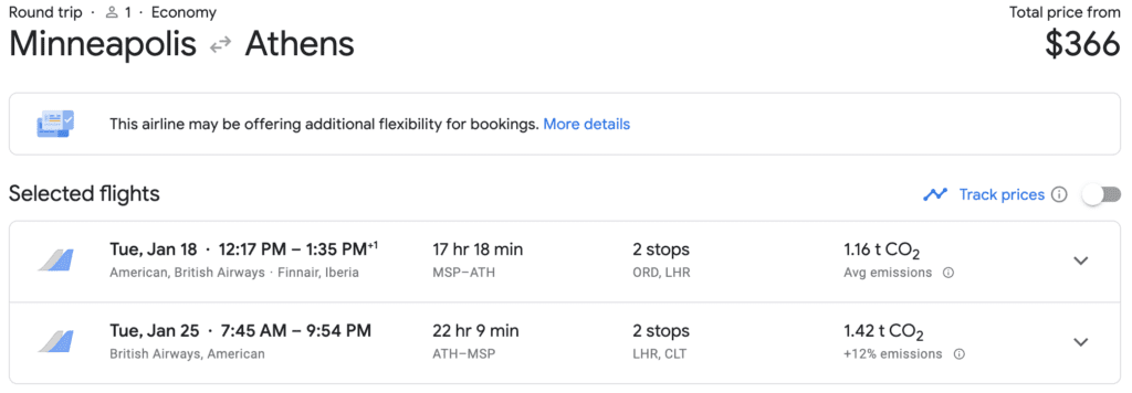 cheapest flights from MSP