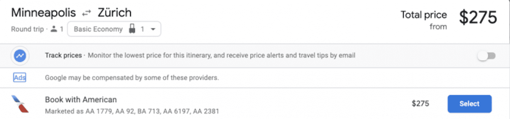 cheapest flights from MSP