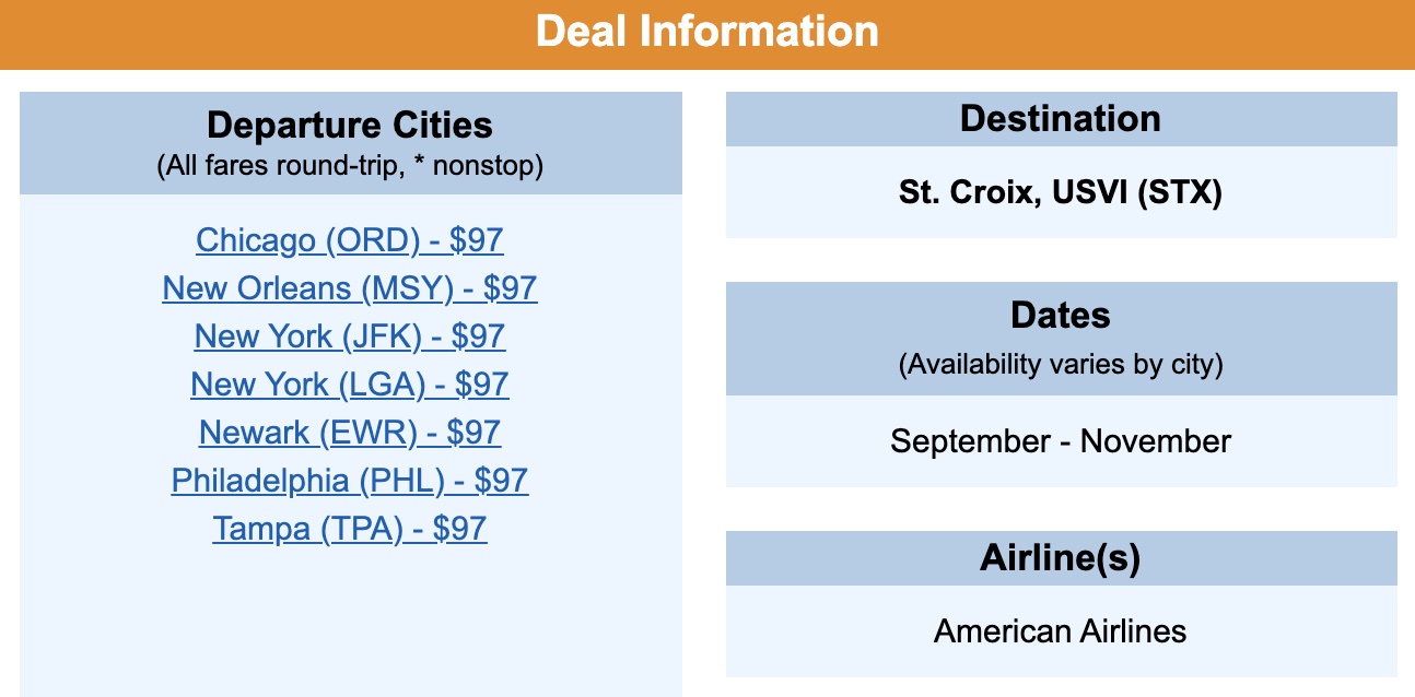 premium deal caribbean